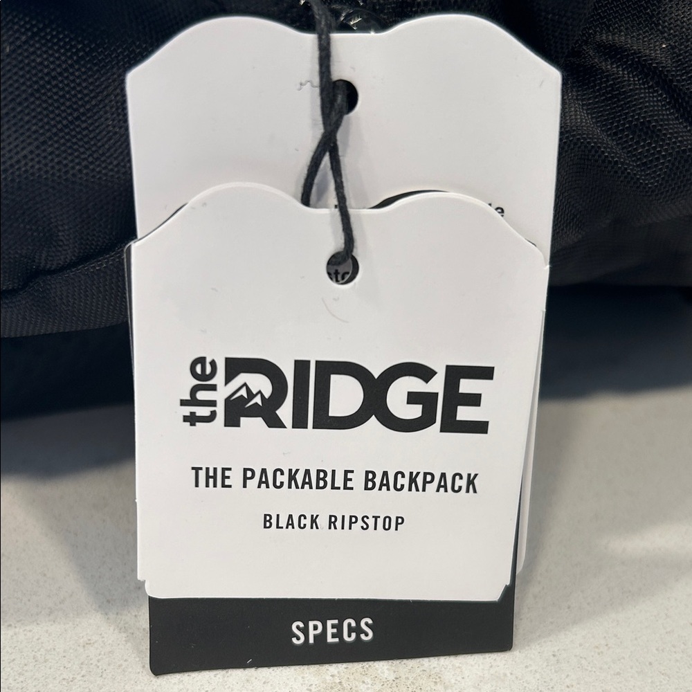 The Ridge Packable Black Ripstop Backpack - Picture 14 of 16
